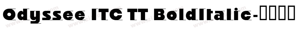 Odyssee ITC TT BoldItalic字体转换